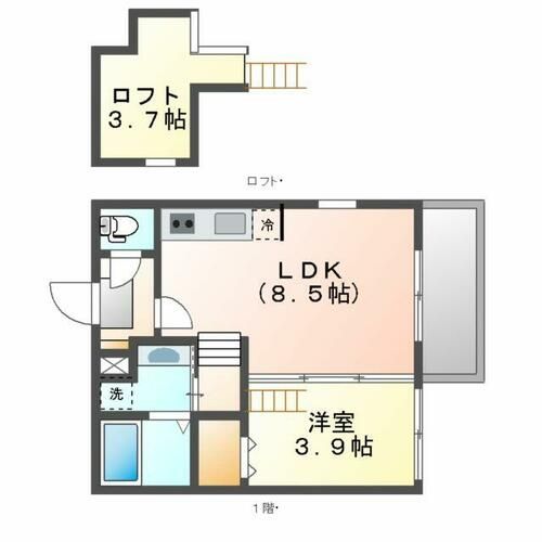 ウイング志賀(Wing志賀)201の間取り