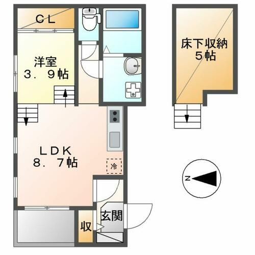 クレスト高畑201の間取り