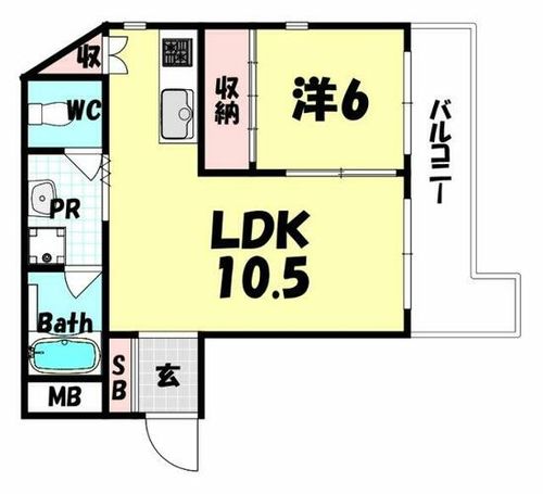 神仙閣マンションの間取り
