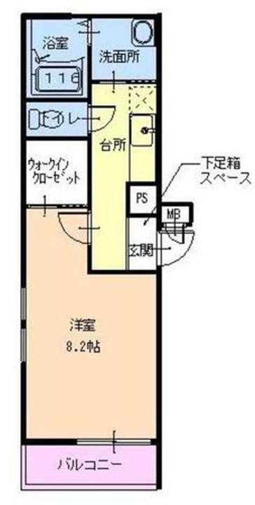 兵庫県西宮市青木町(アパート)の賃貸物件の間取り