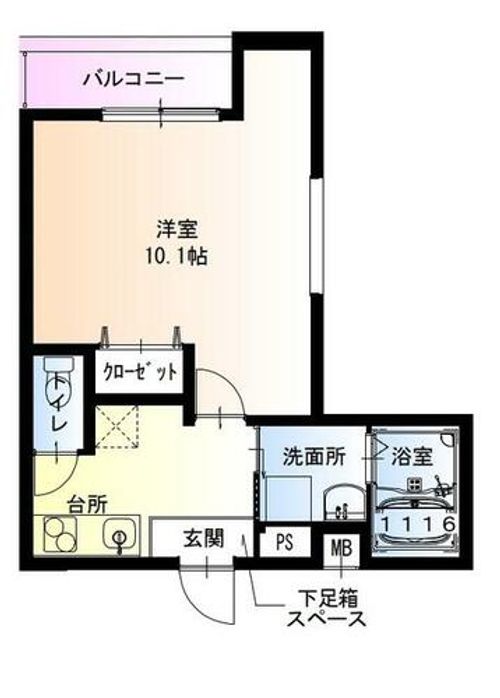 フジパレス野崎2番館の間取り