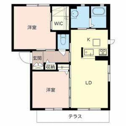 シャーメゾンフルール0102の間取り
