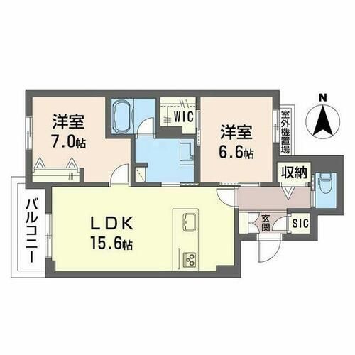 レジデンス三条宮前0302の間取り