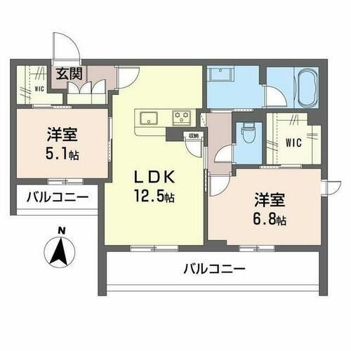 シャーメゾン ボナンザ0303の間取り