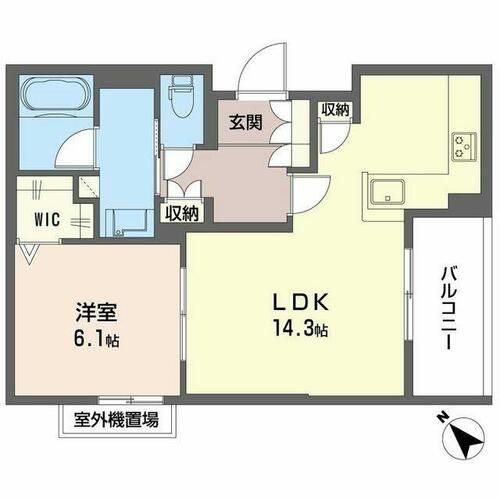 オルキデア クオーレ0303の間取り