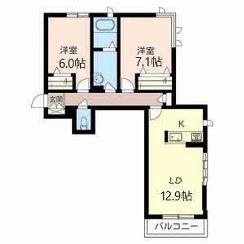 シャーメゾン山田池公園枚方0201の間取り