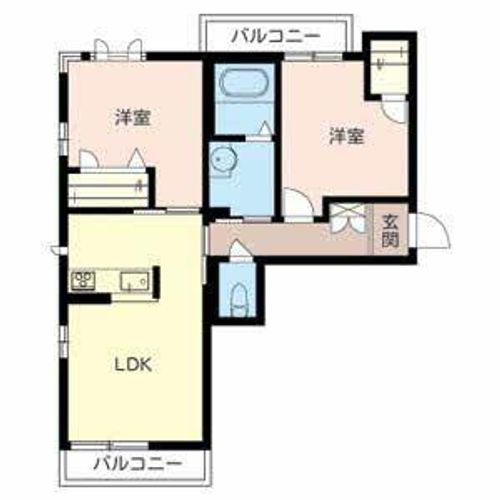 ベレオ園部0203の間取り