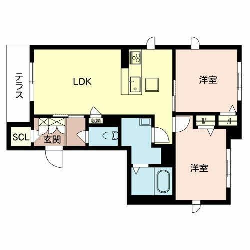 FLEUR KURODA0101の間取り