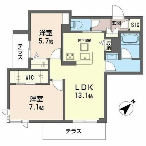 メゾン ド ルクス0103の間取り