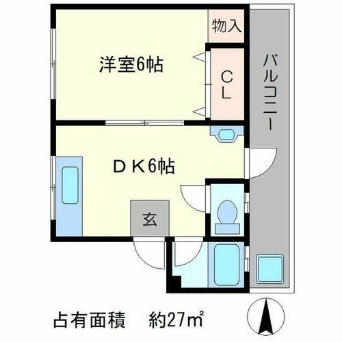 第二吉与門ハイツの間取り