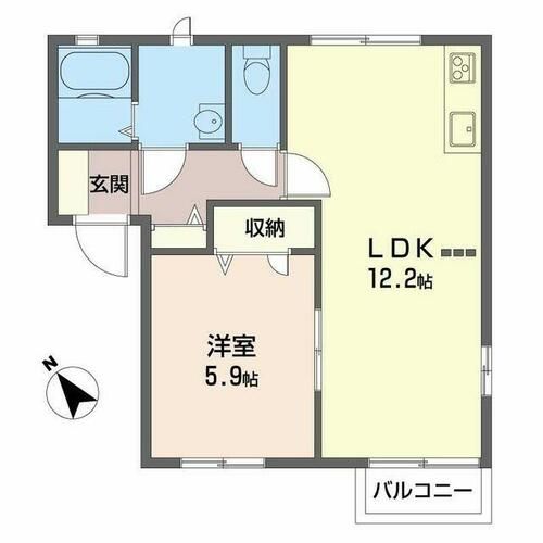 メゾン・ド・エフI0201の間取り