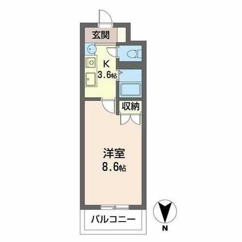 ヴィアーレ四条大宮0402の間取り