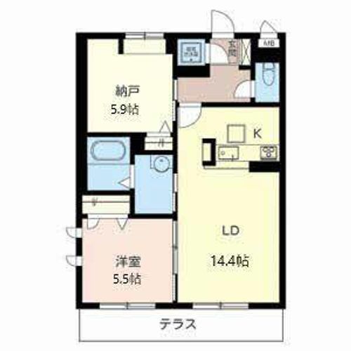 エコグリーンハウス荘園II0103の間取り