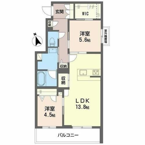 シャーメゾン ヴィアソーレ0201の間取り