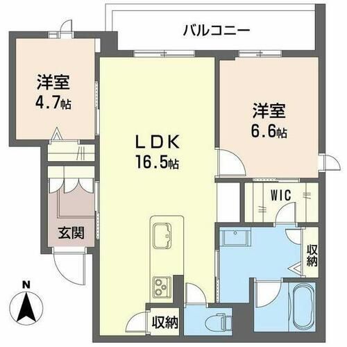 シャーメゾン グリナージュ0202の間取り