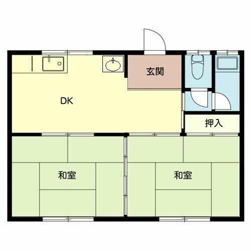 木田ハイツ0105の間取り