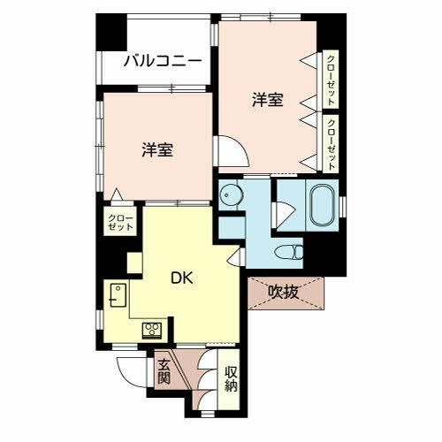 エスティメゾン上町台0304の間取り