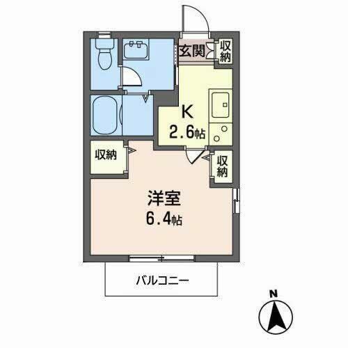 松本ハイツ0201の間取り