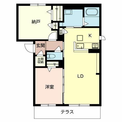 シャーメゾン諸福0102の間取り
