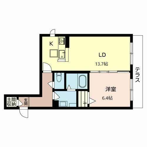 プロヌーブ楠葉朝日0105の間取り
