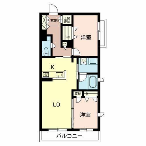 メゾン ド シェリール0201の間取り
