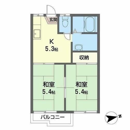 セキスイオークハイツ0202の間取り