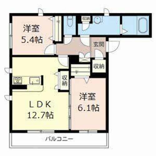 シャーメゾン スパーツィオ0301の間取り