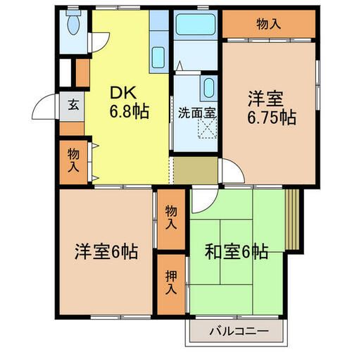 ハイツKOYAMAの間取り