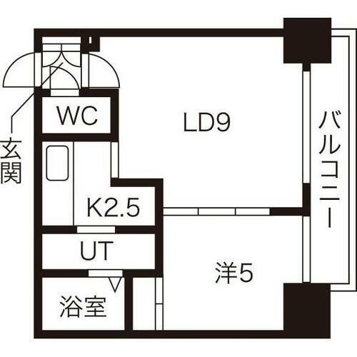 サンコート大通の間取り