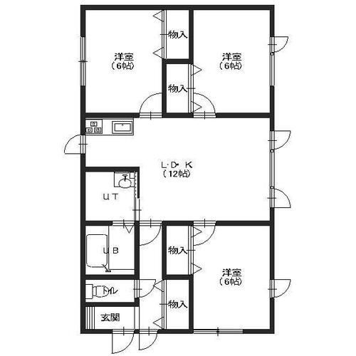 パオス湯川2Fの間取り