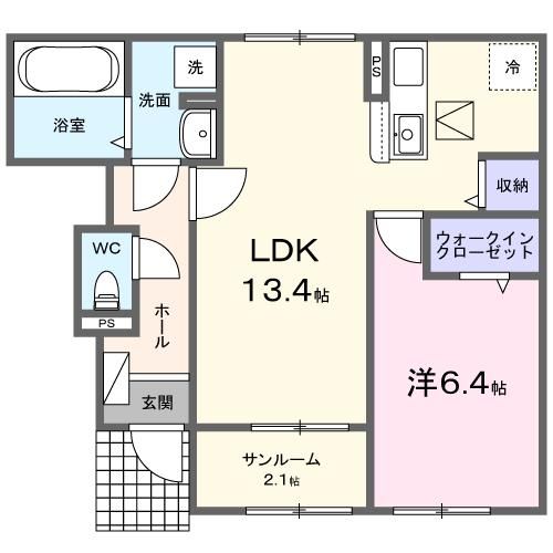 プティ フォレスタ柏原Ⅱの間取り