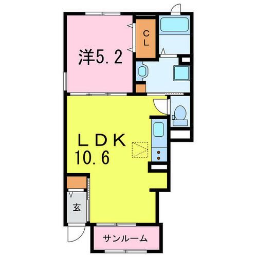 プリムローズKMの間取り