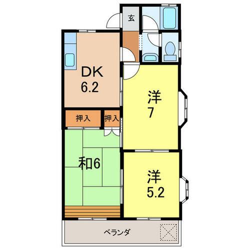 ファインB101の間取り