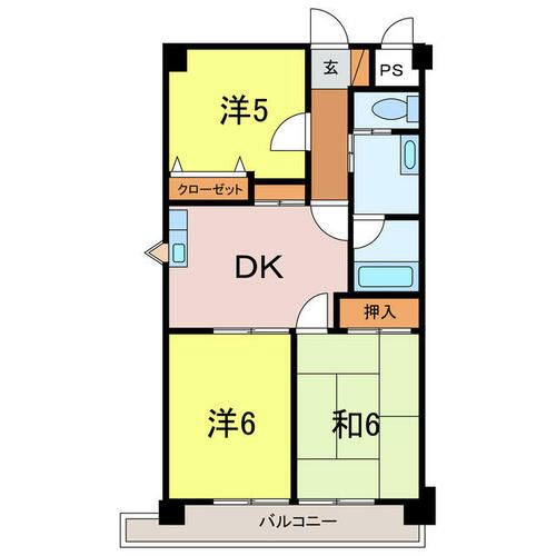 愛知県刈谷市広小路6丁目(マンション)の賃貸物件の間取り