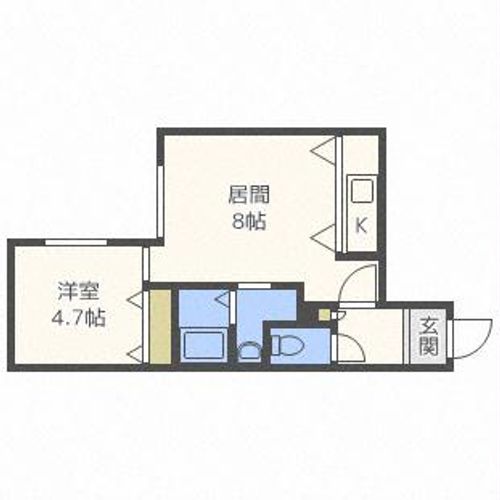 パームヒル南郷Ⅰ303の間取り