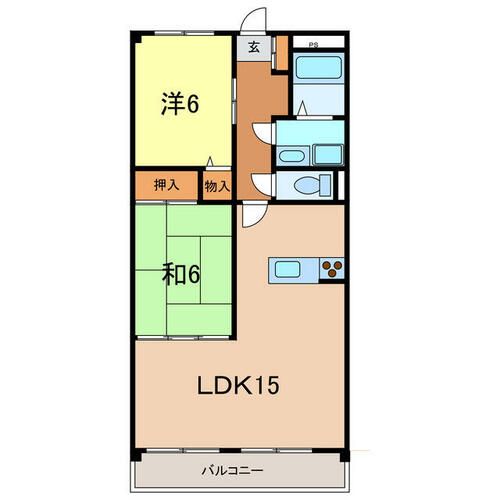 グランメール トーエイの間取り