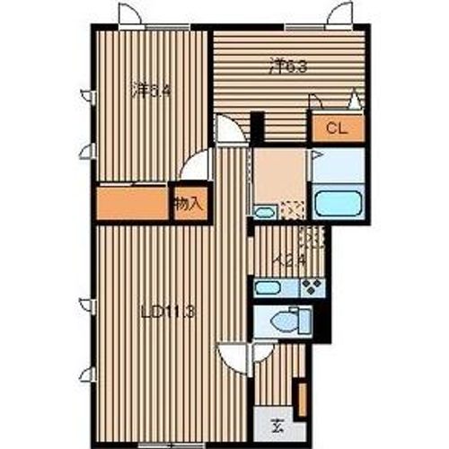 PLACE桑園の間取り