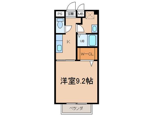 クレア雅の間取り