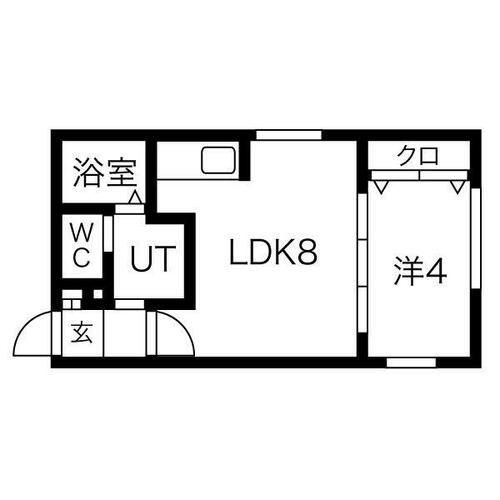 フラットJ南郷通の間取り