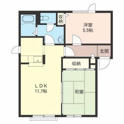アルカディア菊水00101の間取り