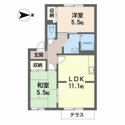 フレグランス旭0106の間取り