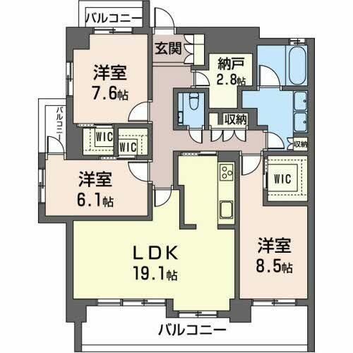 グランマスト白壁0701の間取り