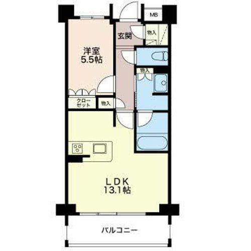 グランマスト白壁二丁目0203の間取り