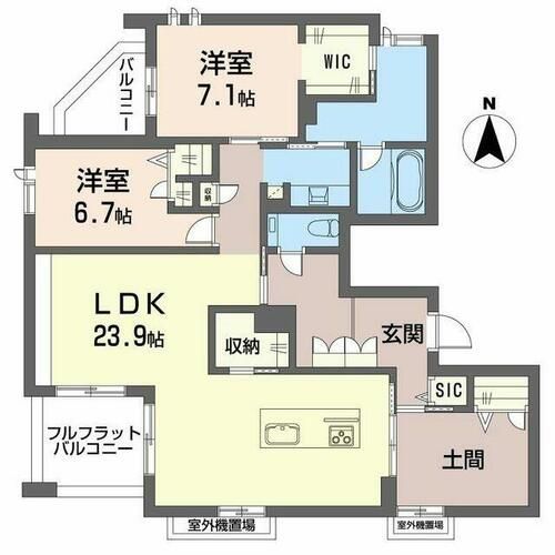 ハムステッド メゾン0301の間取り