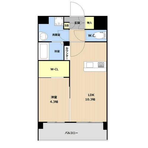 LIBTH春日原0503の間取り