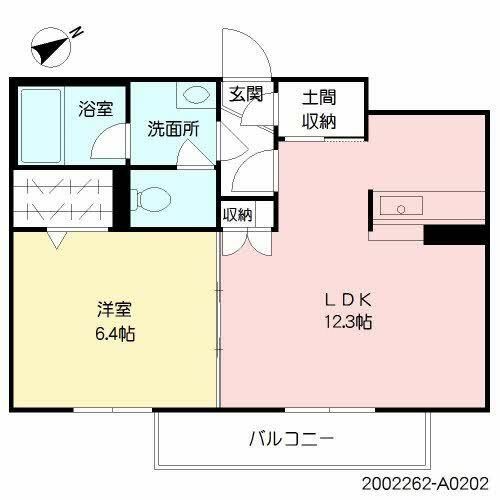 アルアミスタ A棟A0202の間取り