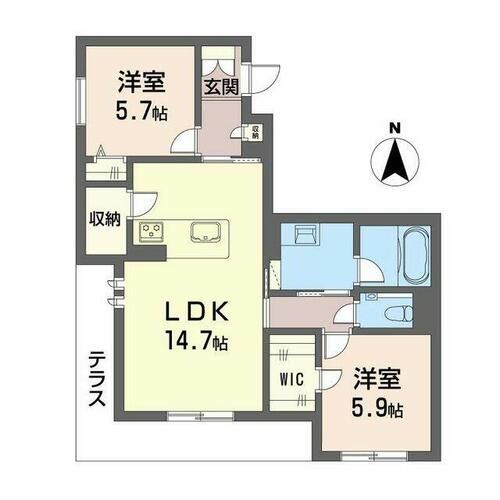 グランフォレスト赤坂A0102の間取り
