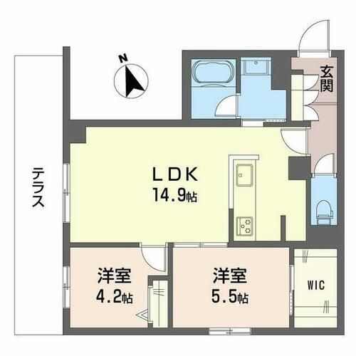 plancher曙A0102の間取り