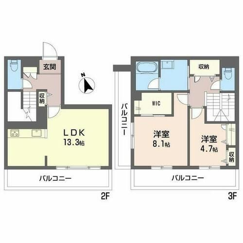 plancher曙A0201の間取り