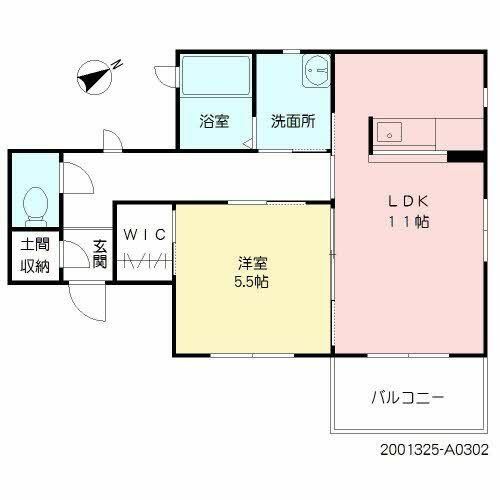 エクラージュあらとA0302の間取り